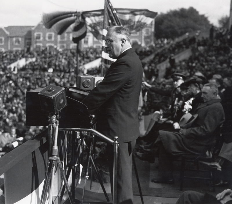 Franklin D Roosevelt in Atlanta for Techwood Homes Dedication, 1935